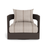 VICTORIA ALUMINUM Swivel Lounge Chair | Aluminum Bronze, Bateau Cocoon,