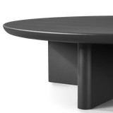 Victoria Round Slatted Coffee Table | Aluminum Asteroid, ,