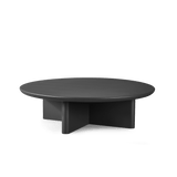 Victoria Round Slatted Coffee Table | Aluminum Asteroid, ,