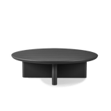 Victoria Round Slatted Coffee Table | Aluminum Asteroid, ,