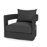 Victoria Swivel Lounge Chair | Aluminum Asteroid, Panama Grafito,