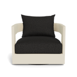 Victoria Swivel Lounge Chair | Aluminum Bone, Copacabana Midnight,