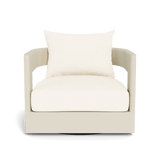 Victoria Swivel Lounge Chair | Aluminum Bone, Riviera Ivory,
