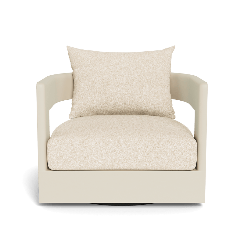 Victoria Swivel Lounge Chair | Aluminum Bone, Riviera Sand,