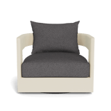 Victoria Swivel Lounge Chair | Aluminum Bone, Riviera Slate,