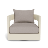 Victoria Swivel Lounge Chair | Aluminum Bone, Riviera Stone,