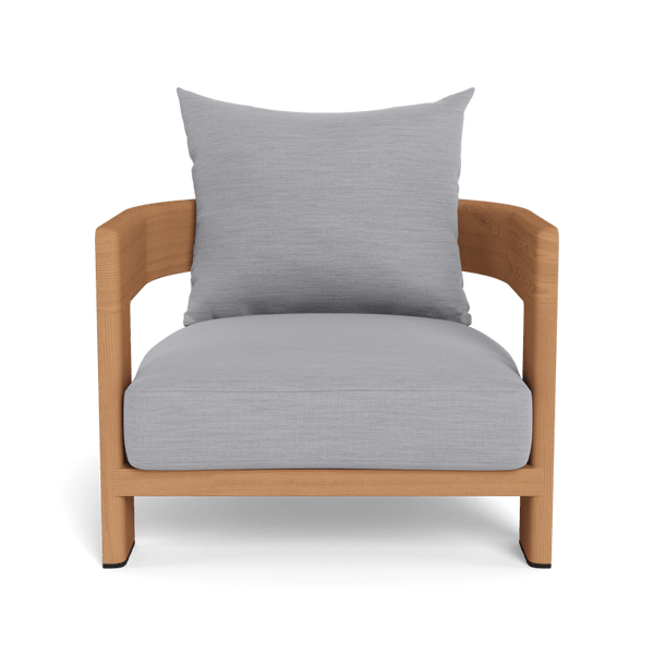 Victoria Teak Lounge Chair | Teak Natural, Panama Cloud,