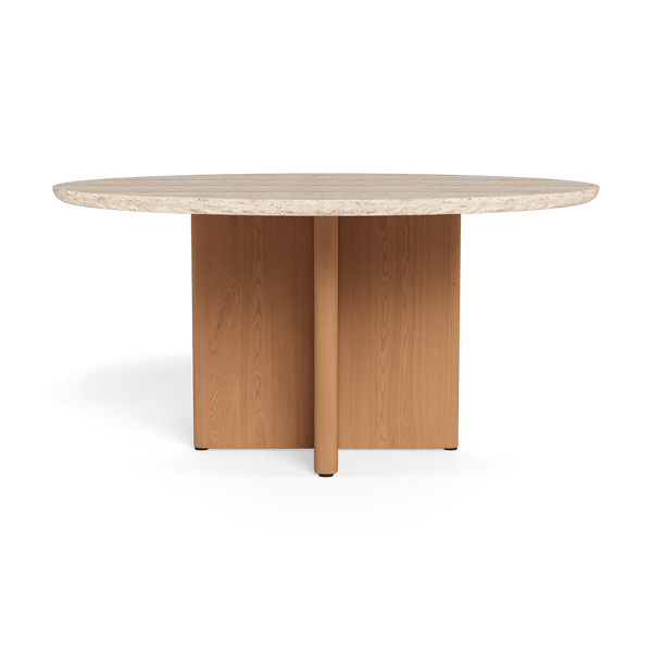 Victoria Teak Round Dining Table 1500 - Harbour - ShopHarbourOutdoor - VCTK-03I-TENAT-TRCRE