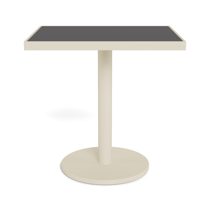 Vienna 24x30" Rectangle Bistro Table | Aluminum Bone, HPCL Charcoal,